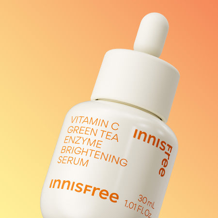 innisfree Korean skincare collection — green tea and volcanic pore care