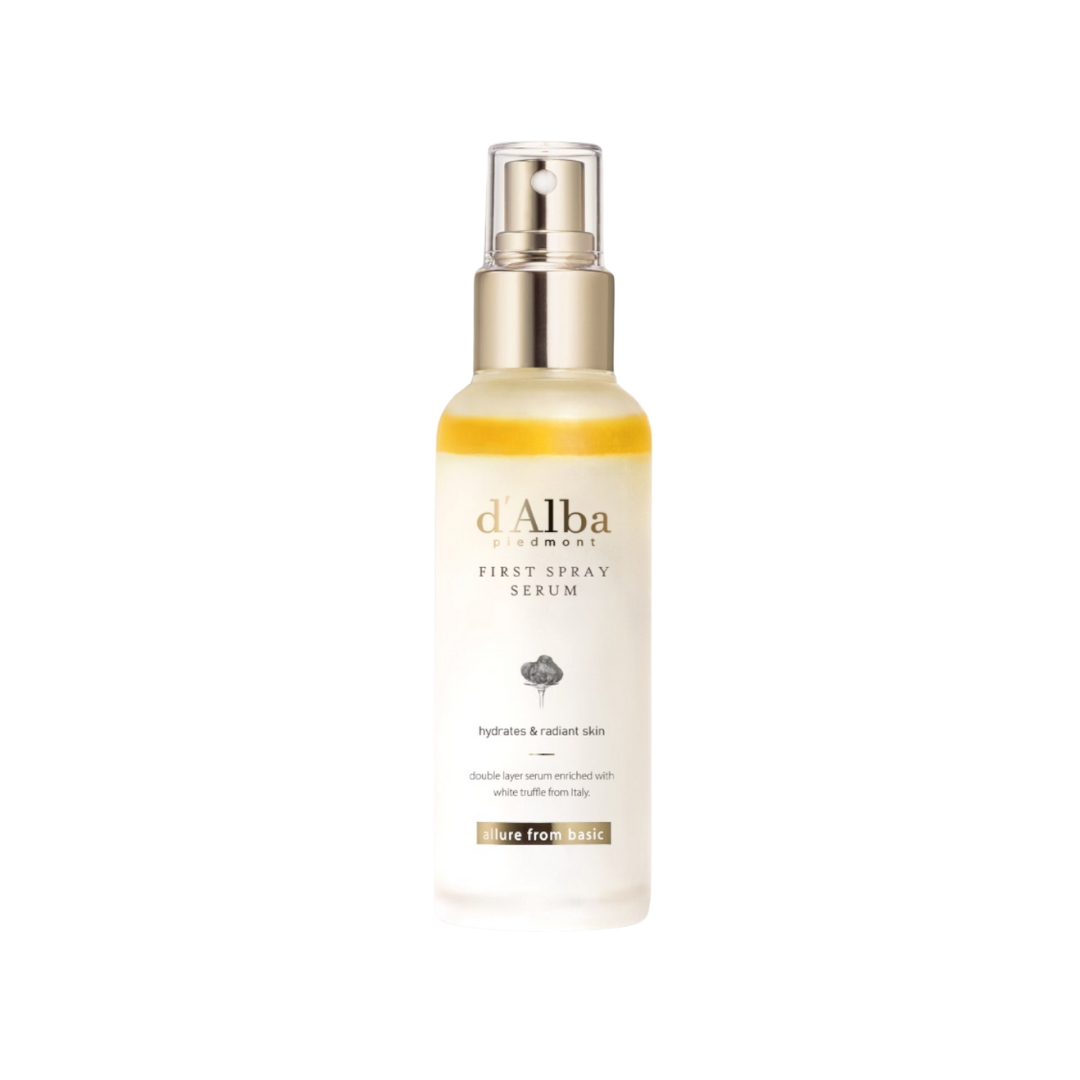 d'Alba Korean skincare collection — white truffle serums and sun care