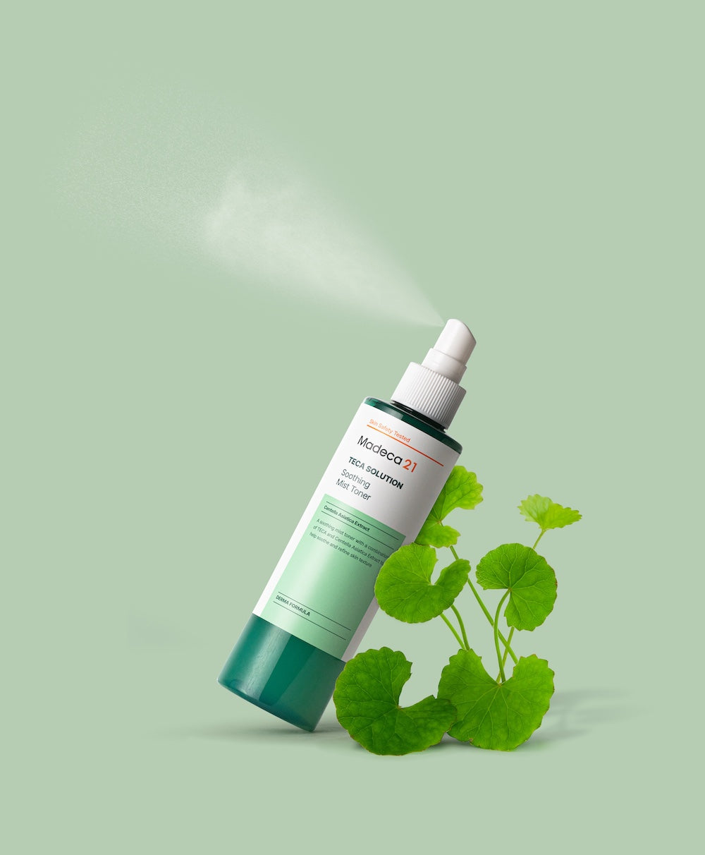 Madeca21 Korean skincare collection — soothing centella care for oily skin