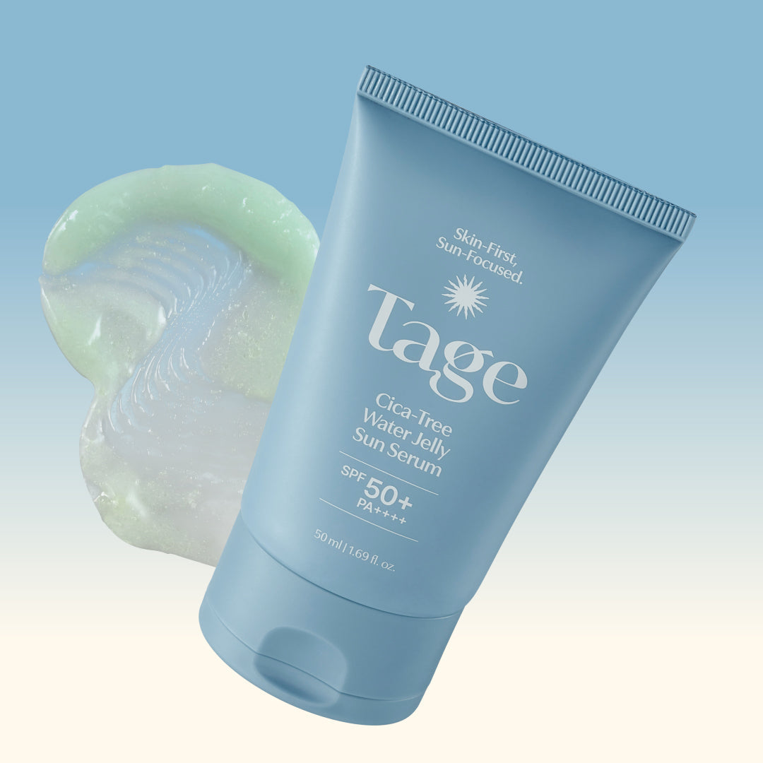 Tage Korean skincare collection — cica sun protection and recovery care