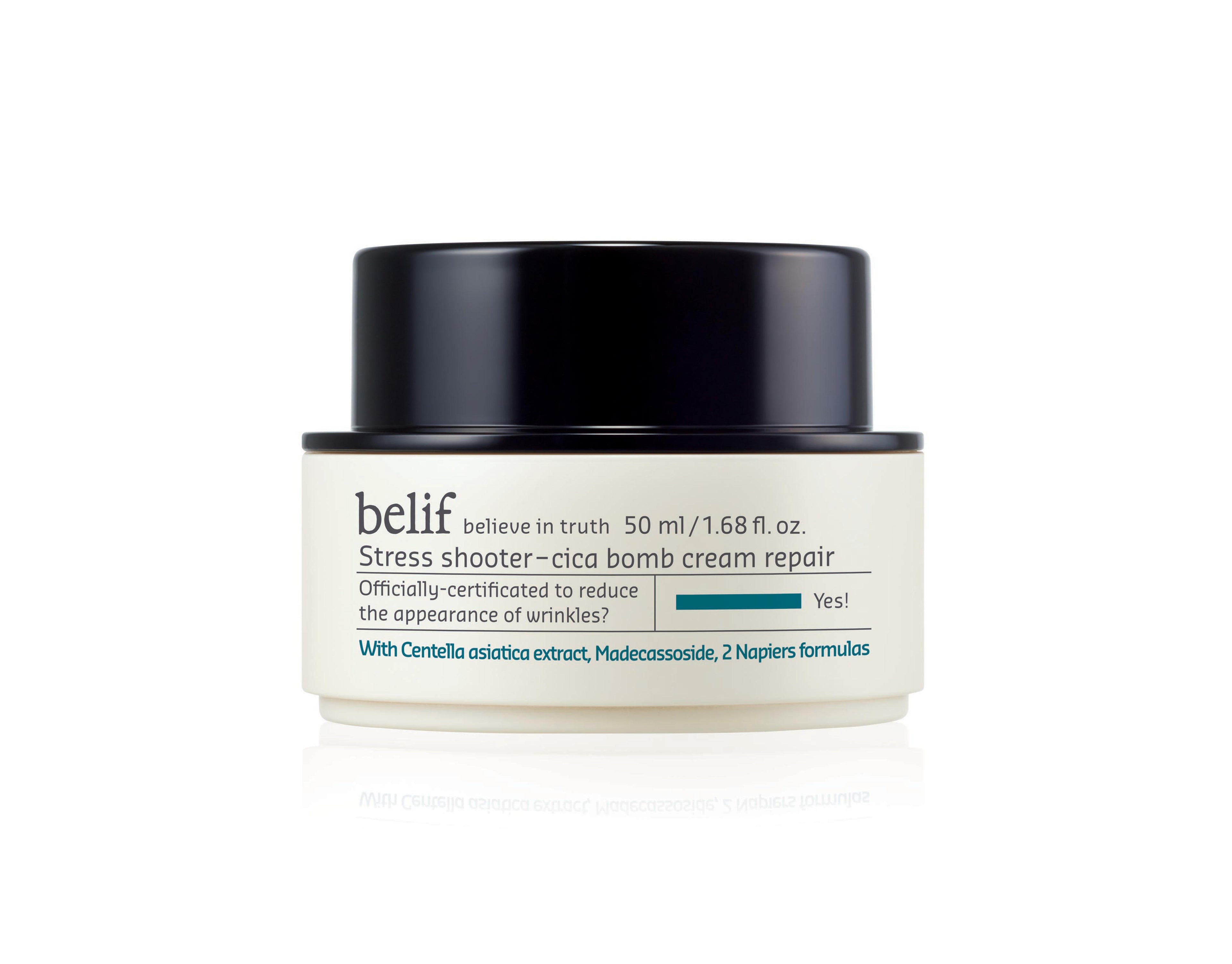 Belif Stress Shooter Cica Bomb Cream Repair 50ml - side view