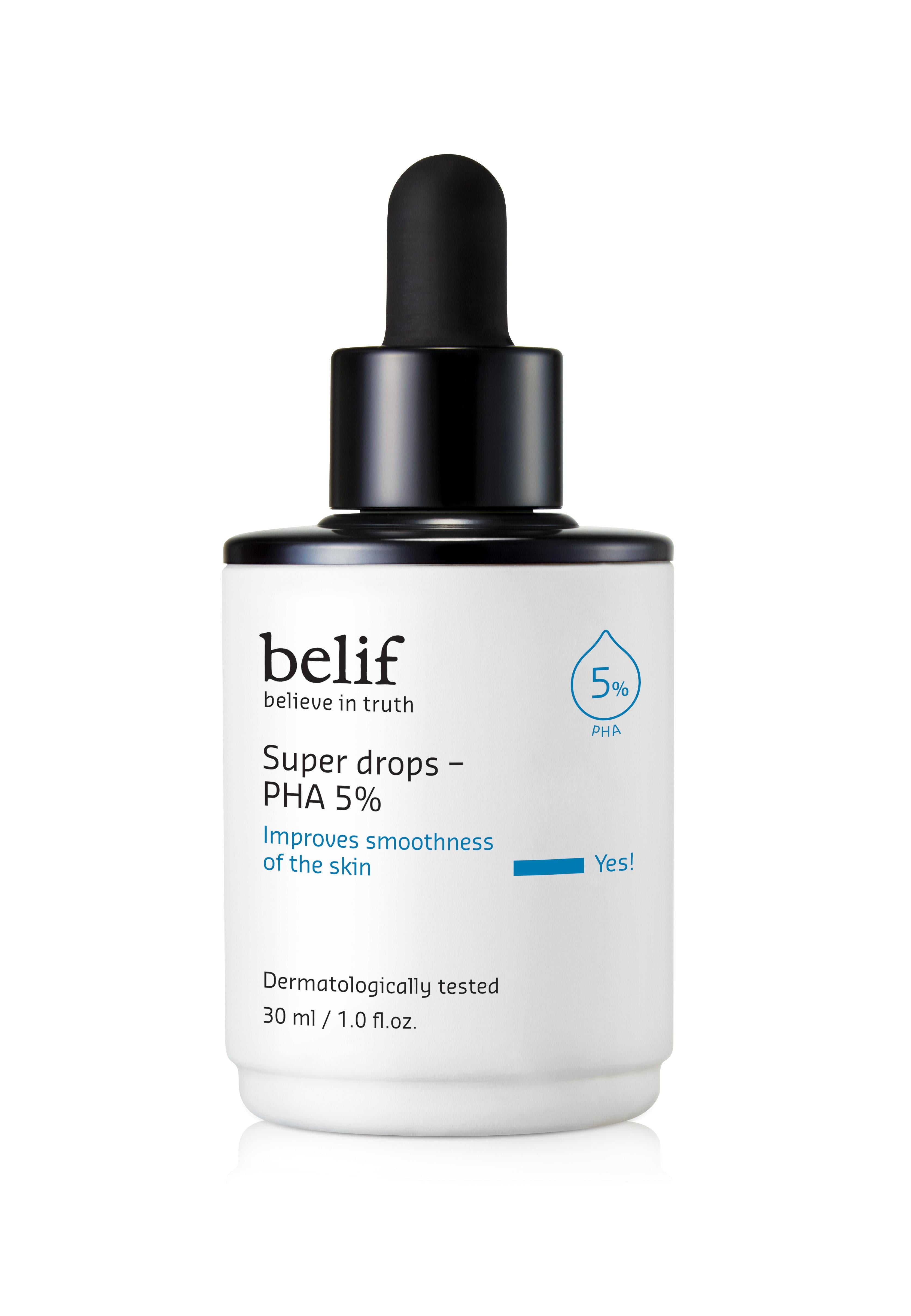 Belif Super Drops PHA 5% 30ml - side view