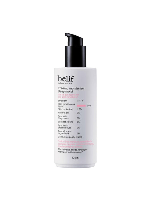 Belif Creamy Moisturizer Deep Moist 125ml - side view