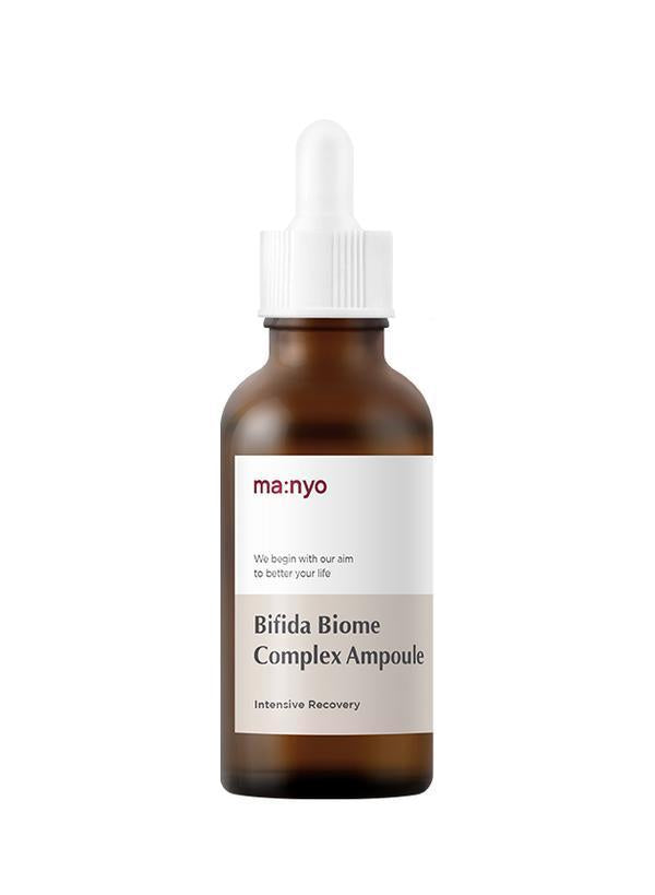 Manyo Bifida Biome Complex Ampoule, product packaging and full-size bottle