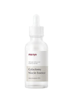Manyo Galactomy Niacin Essence, product packaging and full-size bottle