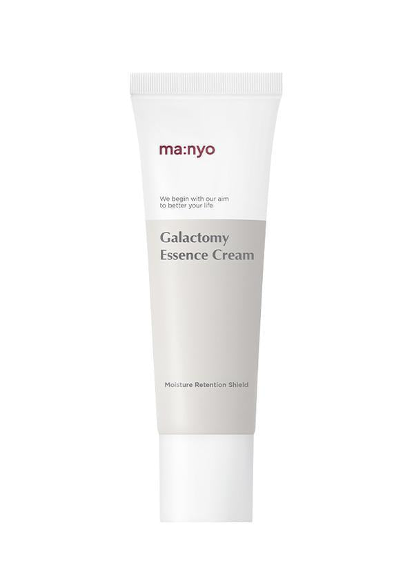 Manyo Galactomy Essence Cream, product packaging and full-size bottle