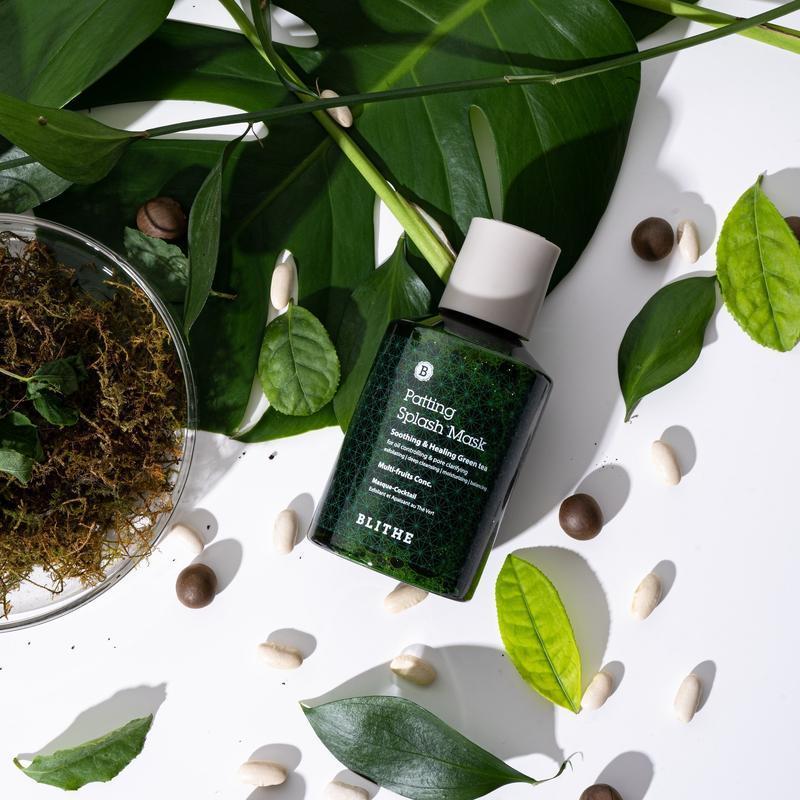 Blithe Patting Splash Mask Green Tea, hero ingredients and skin benefits