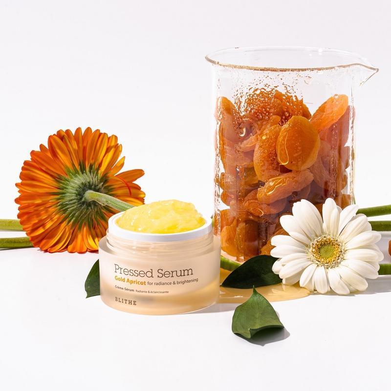 Blithe Pressed Serum Gold Apricot, hero ingredients and skin benefits