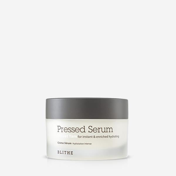 Blithe Pressed Serum Velvet Yam, product packaging and bottle