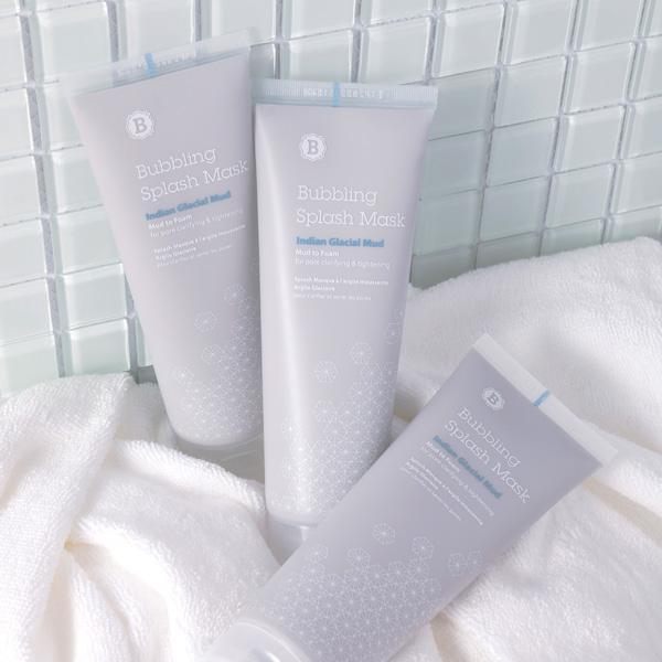 Blithe Bubbling Splash Mask Indian Glacial Mud, hydrating skincare treatment