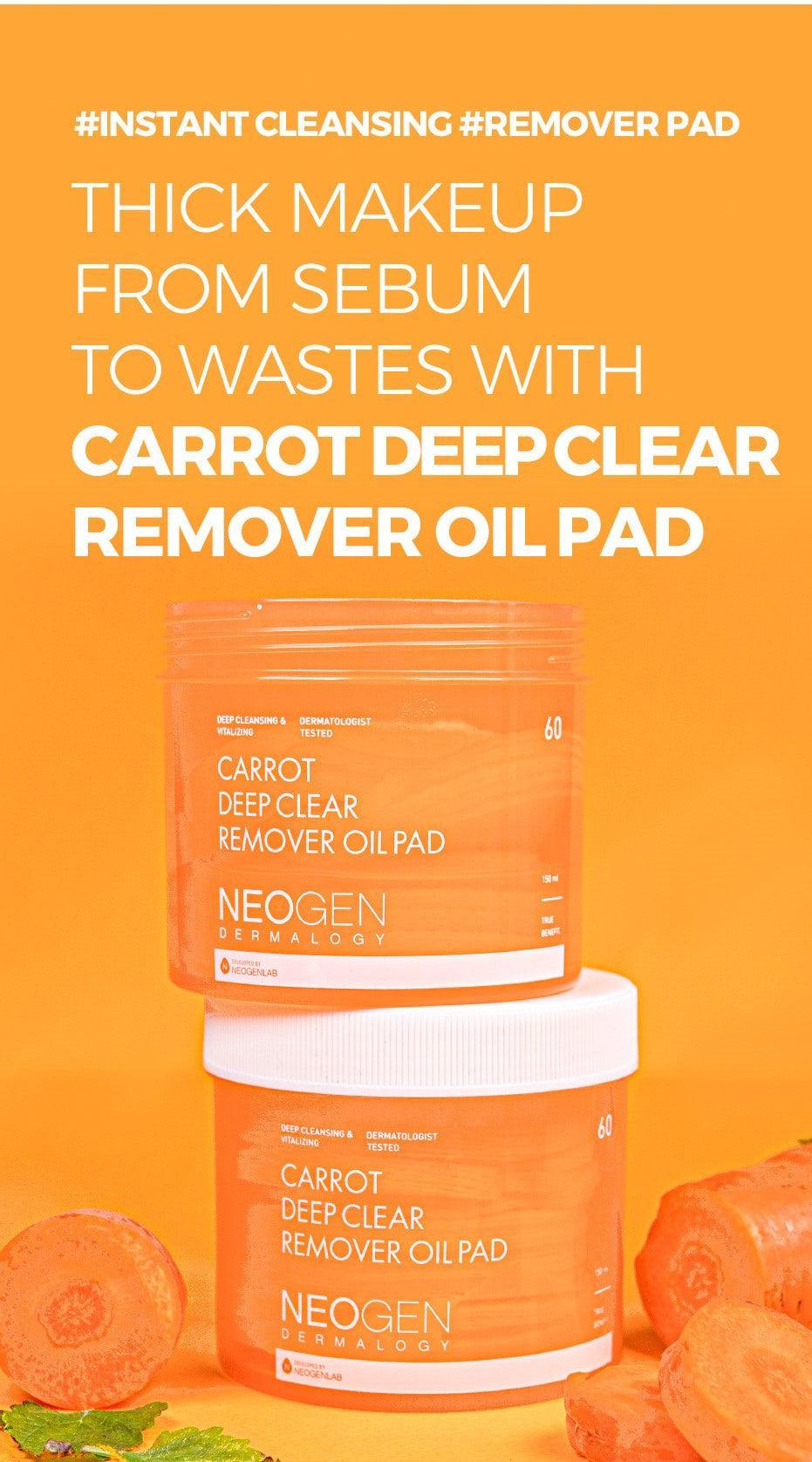 NEOGEN DERMALOGY CARROT DEEP CLEAR OIL PAD 150ML