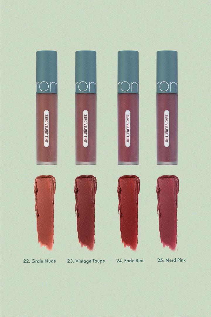 rom&nd Zero Velvet Tint Vintage Filter Series