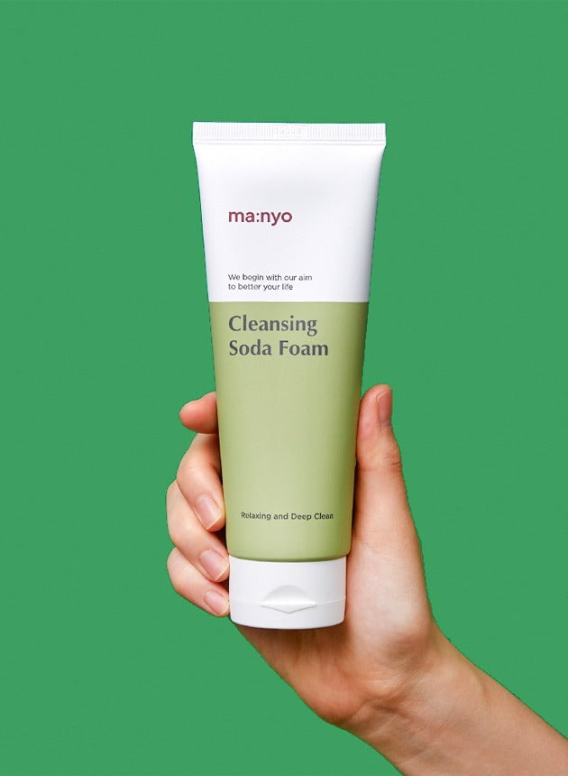 Manyo Deep Pore Cleansing Soda Foam, formula texture and skin finish