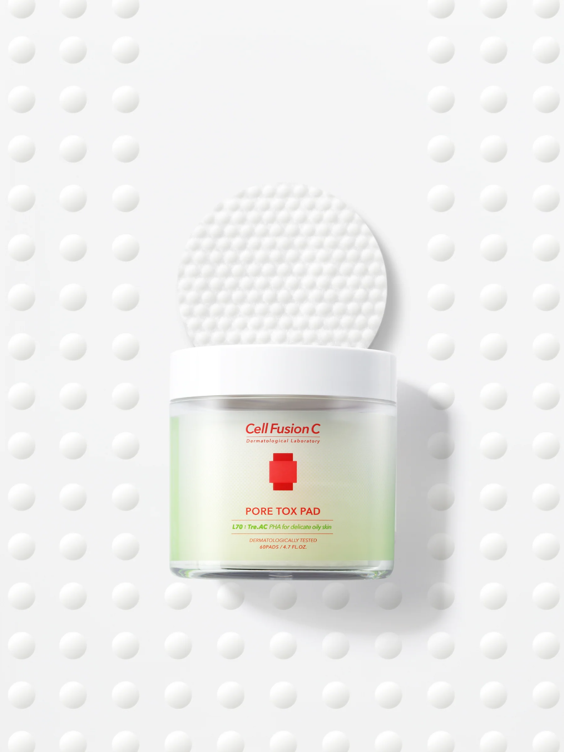Cell Fusion C Pore Tox Pad - 60 pads, application and routine step