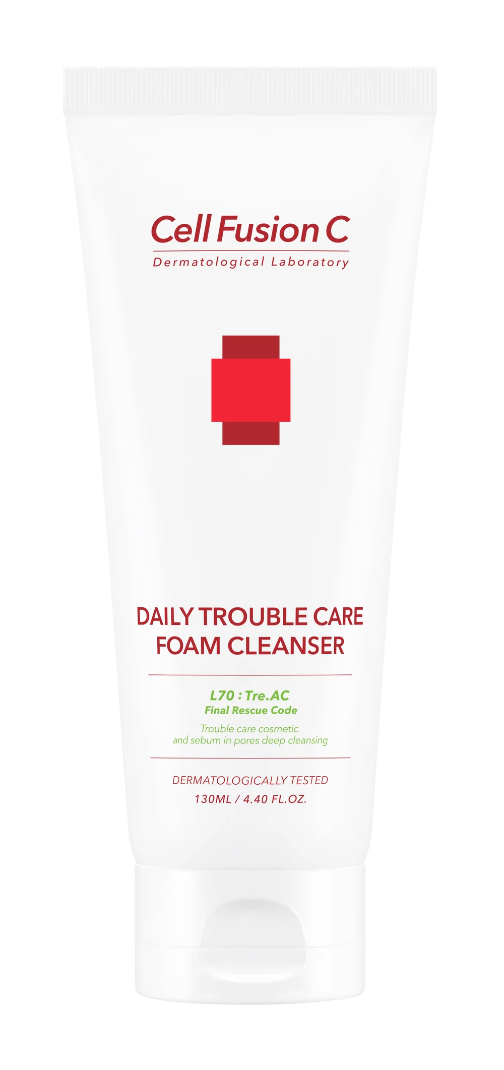 Cell Fusion C TRE.AC Daily Trouble Care Foam Cleanser - 130ml, hero ingredients and benefits