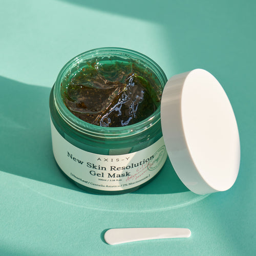 AXIS-Y New Skin Resolution Gel Mask 100ml - heartleaf extract cools on contact