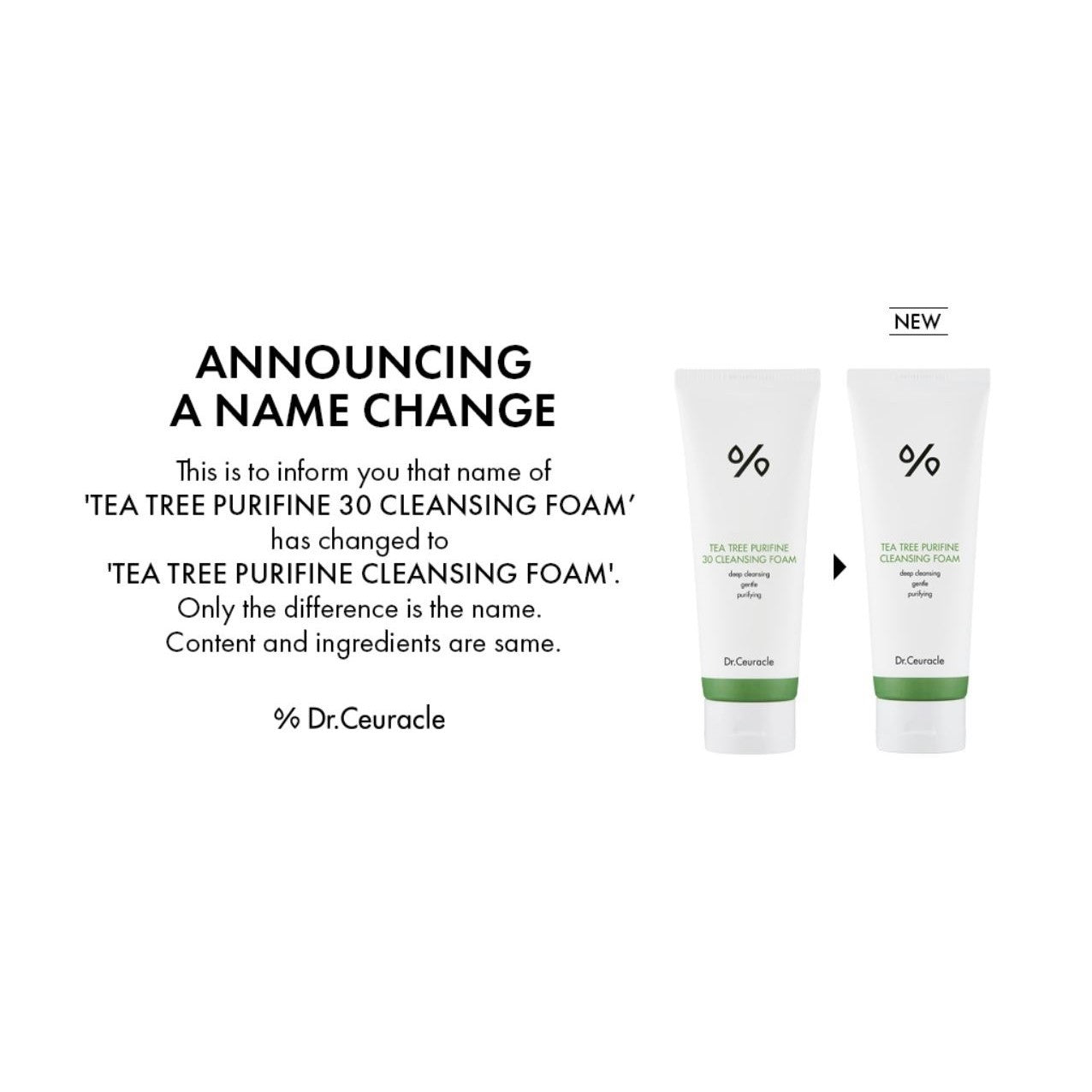 Dr.Ceuracle Tea Tree Purifine 30 Cleansing Foam