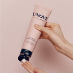 UNOVE Volume Up Curling Hair Essence 147ml - application on curls