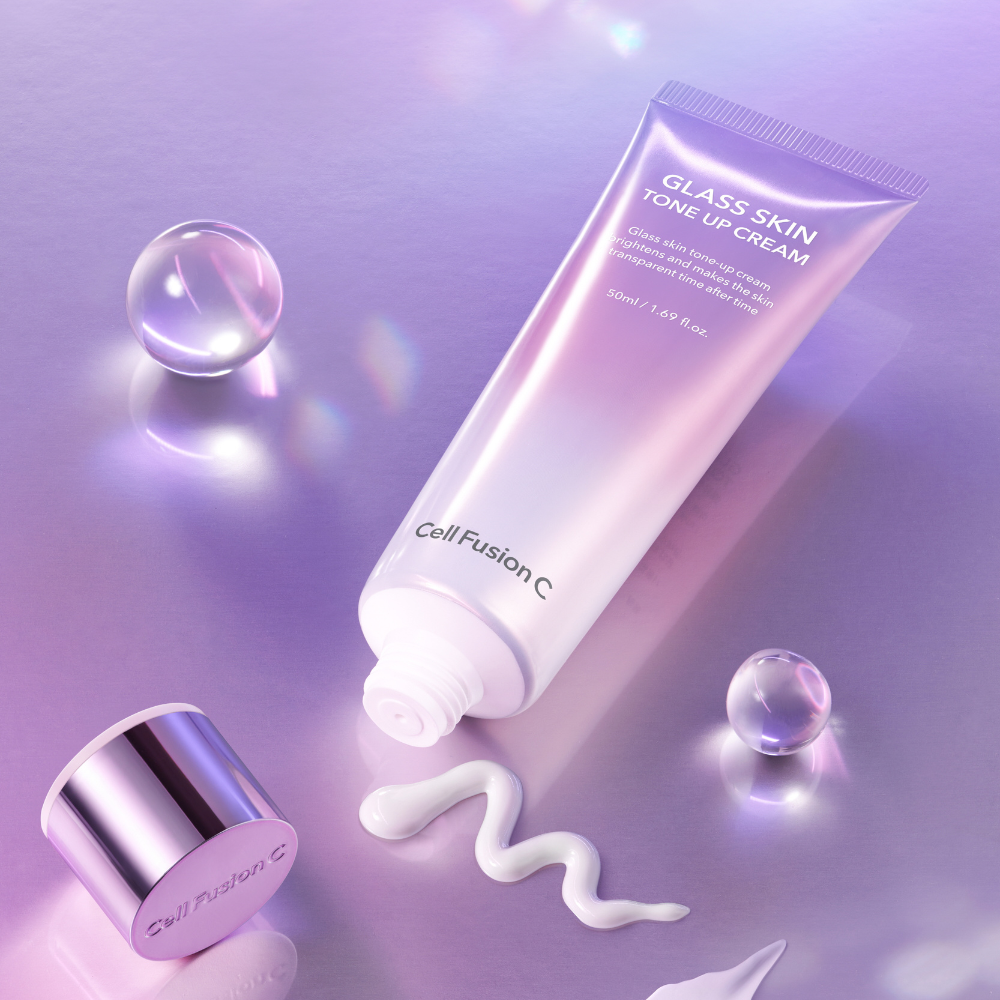 Cell Fusion C Glass Skin Tone Up Cream 50ml, Korean skincare product detail
