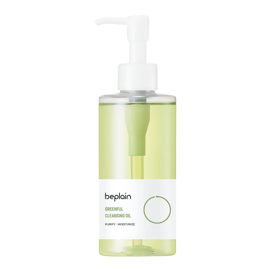 Beplain Mung Bean Cleansing Oil 200ml - side view