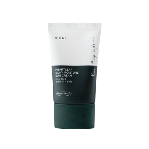 Anua Heartleaf Silky Moisture Sunscreen 50ml - absorbs without white cast
