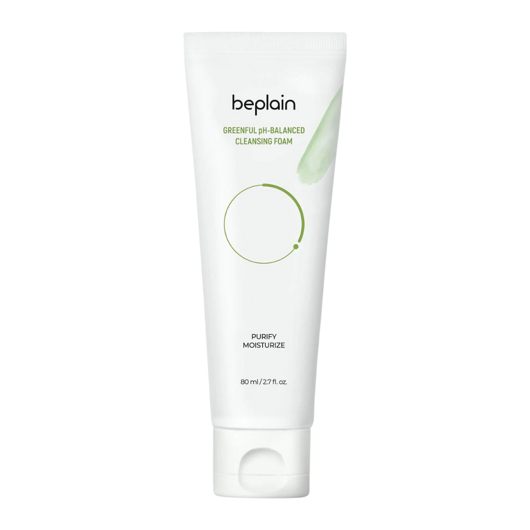 Beplain Mung Bean pH-Balanced Cleansing Foam 80ml - front