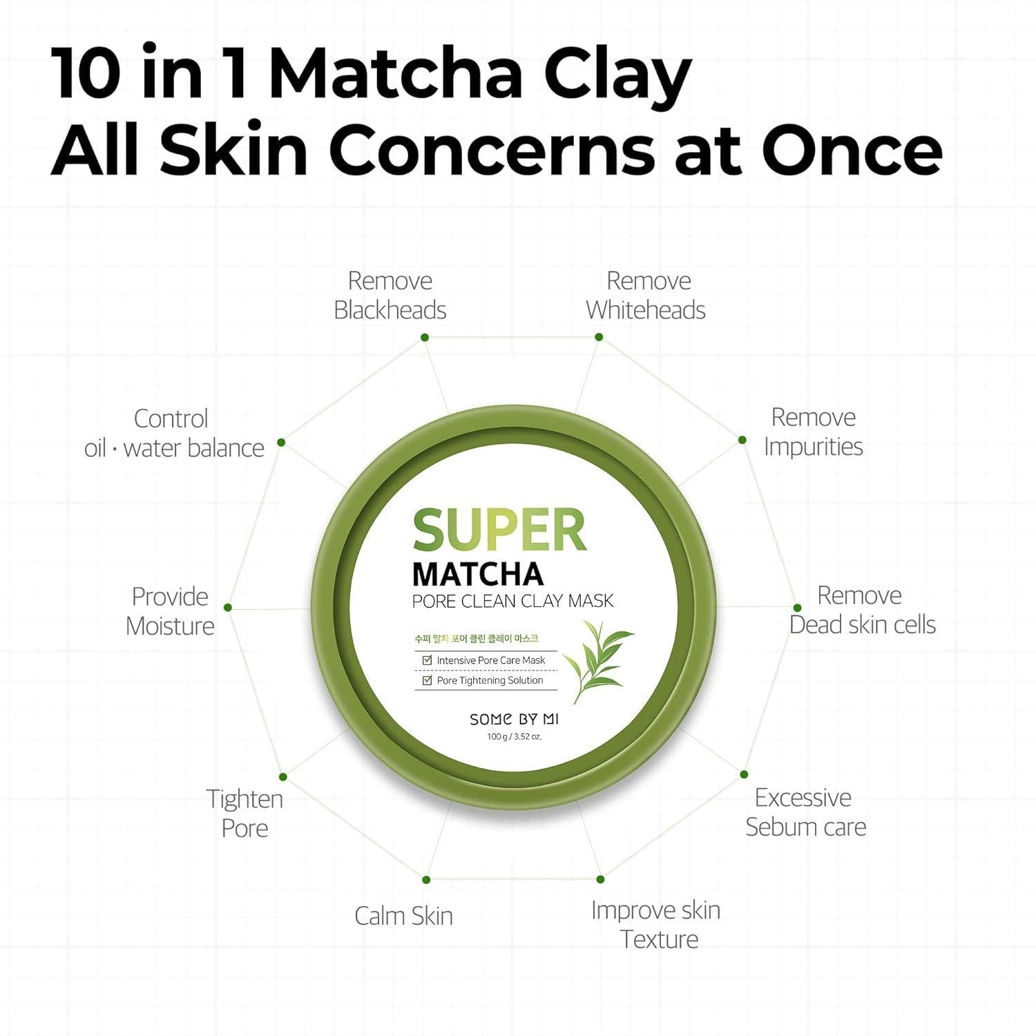 Some By MI SUPER MATCHA PORE CLEAN CLAY MASK 100g