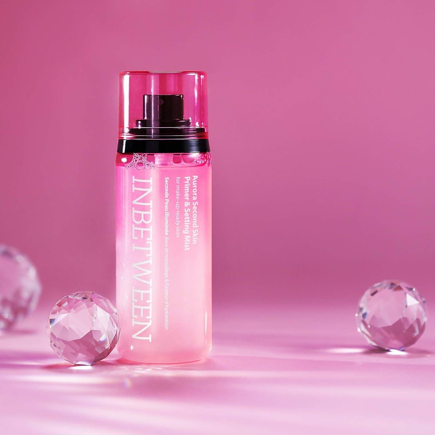 Blithe Inbetween Aurora Mist Serum, makeup-ready skin result