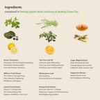 Blithe Patting Splash Mask Green Tea, formula for targeted skin concerns