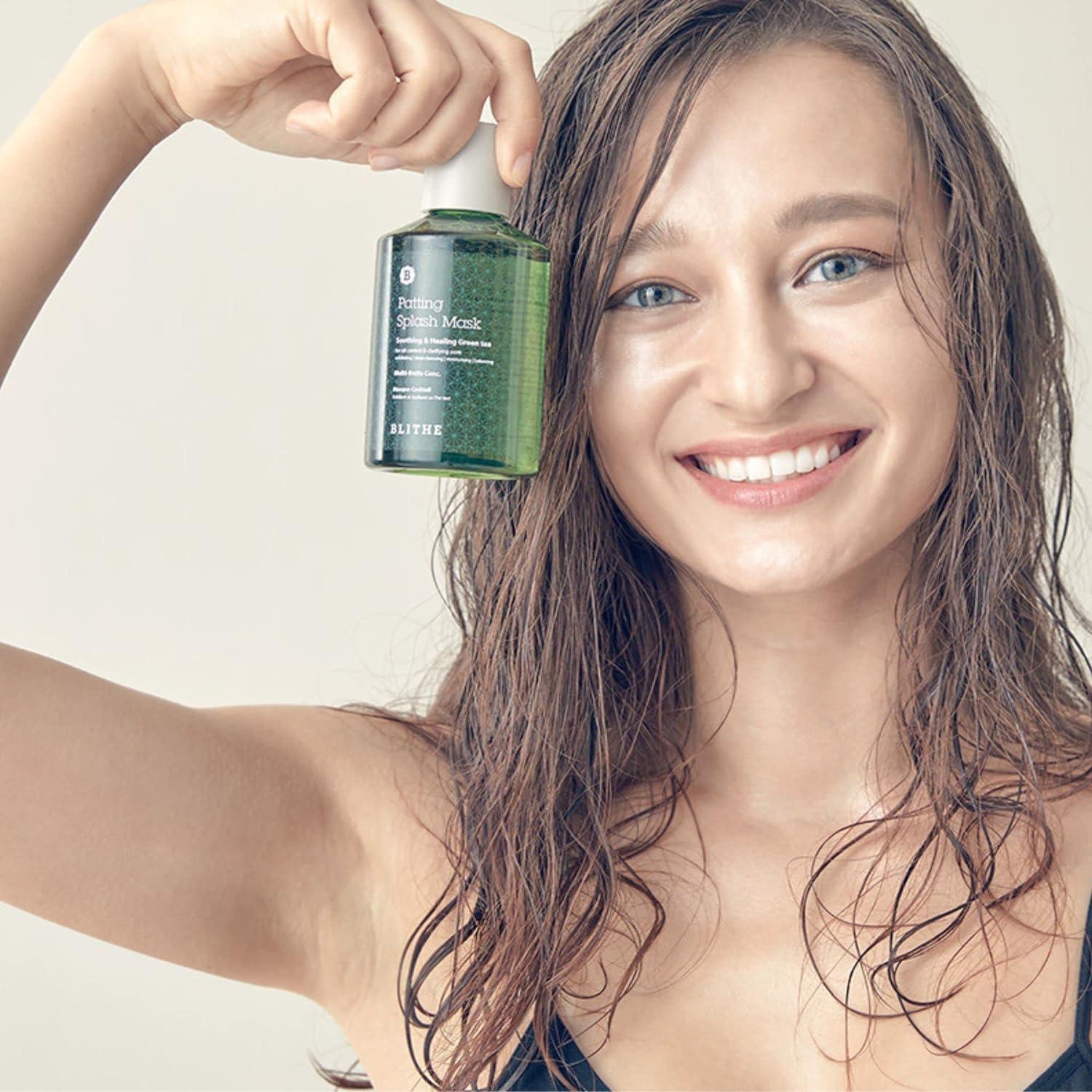 Blithe Patting Splash Mask Green Tea, skin finish and texture detail