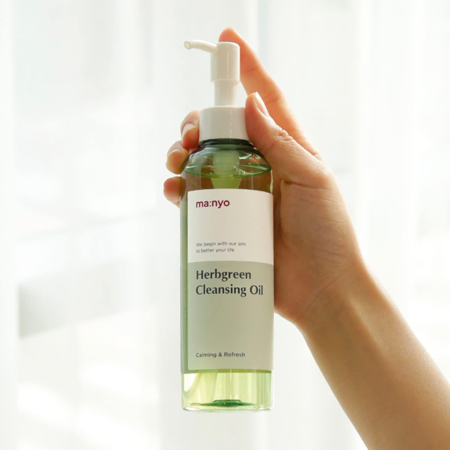 Manyo Herb Green Cleansing Oil, application and routine placement