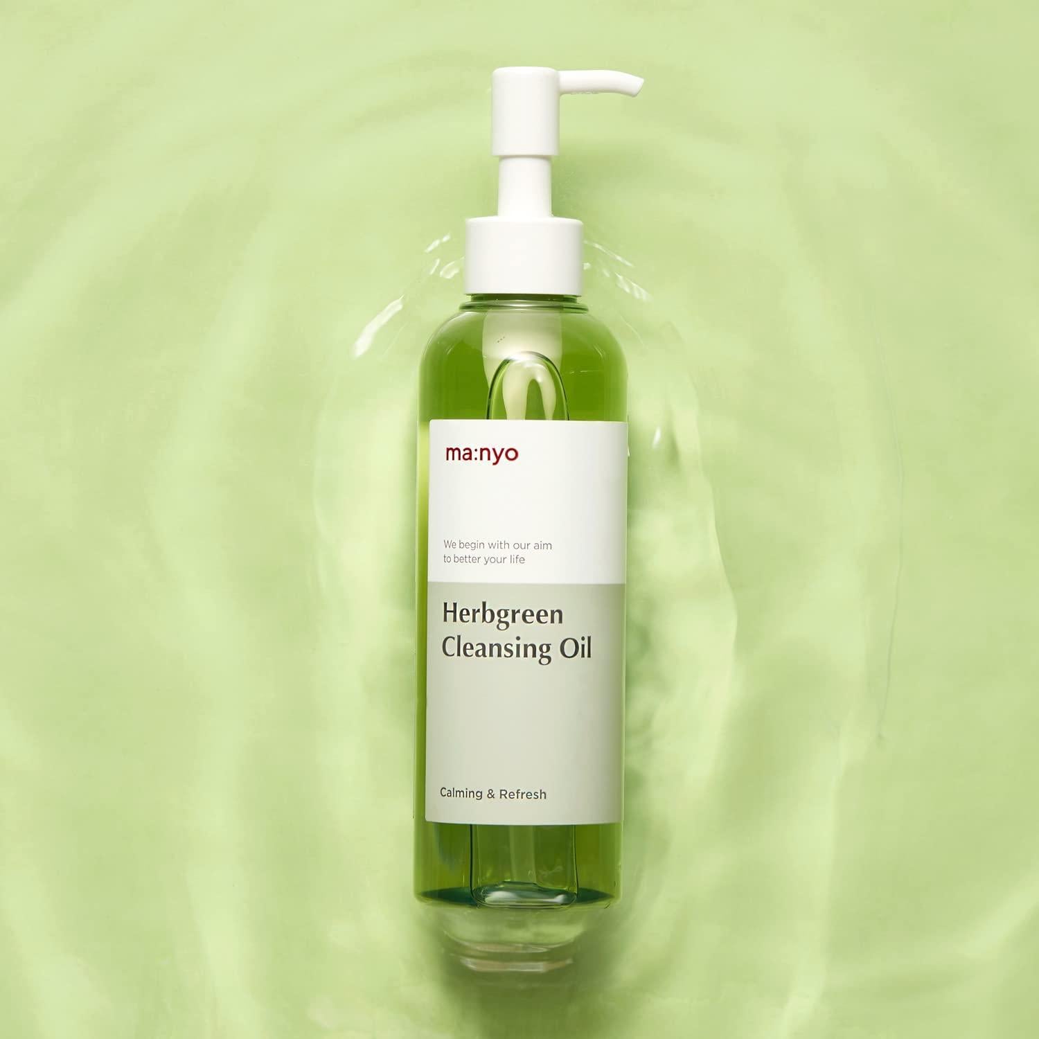 Manyo Herb Green Cleansing Oil, formula for targeted skin concerns
