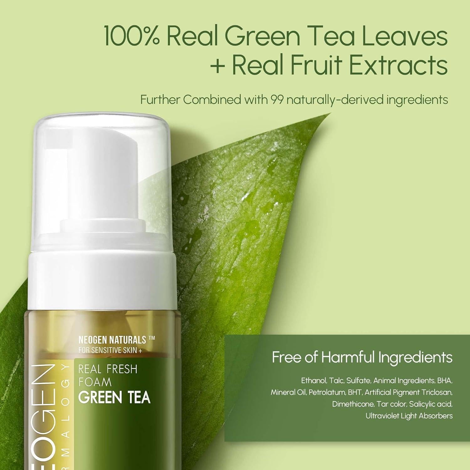 NEOGEN DERMALOGY REAL FRESH FOAM CLEANSER GREEN TEA