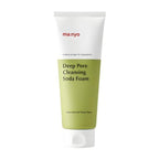 Manyo Deep Pore Cleansing Soda Foam, product packaging and full-size bottle