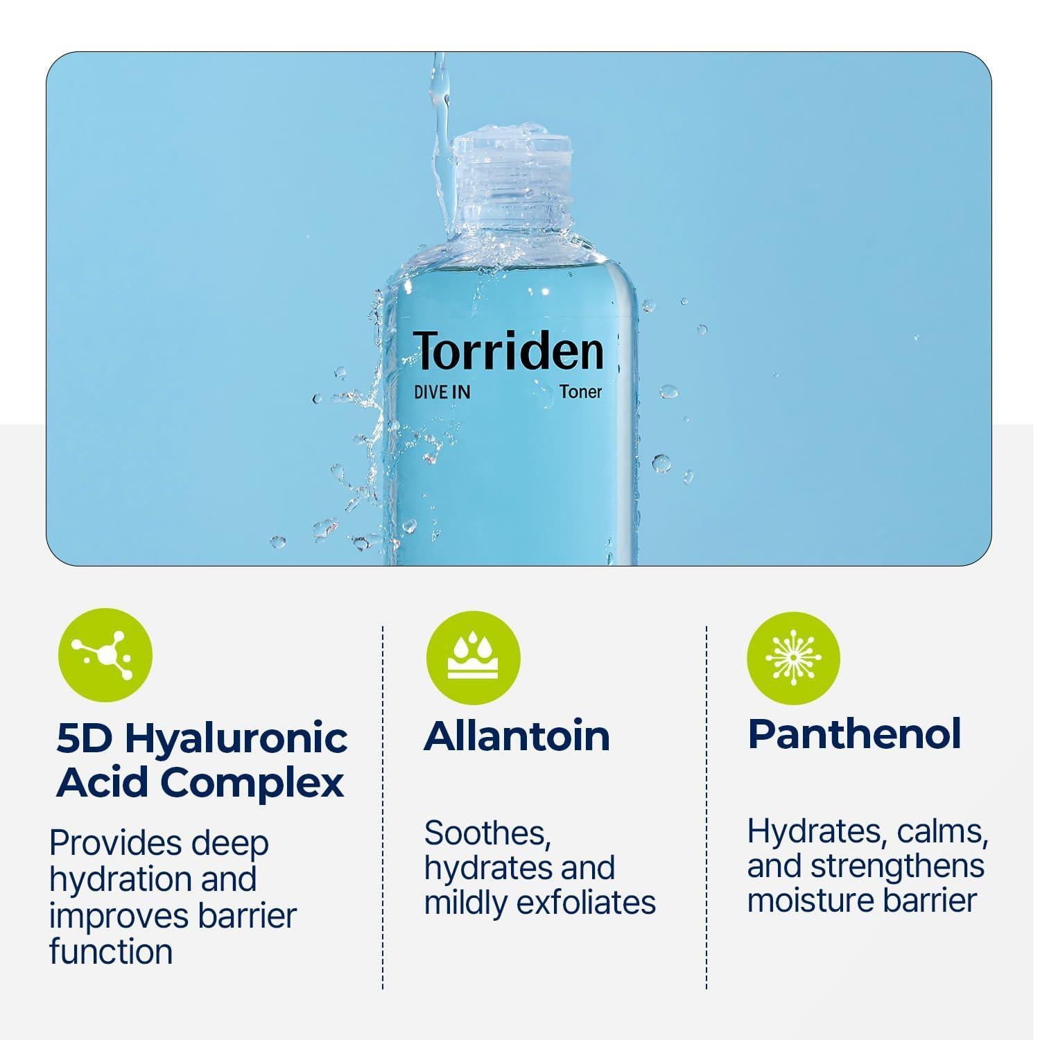 Torriden DIVE IN Low Molecular Hyaluronic Acid Toner 300ml