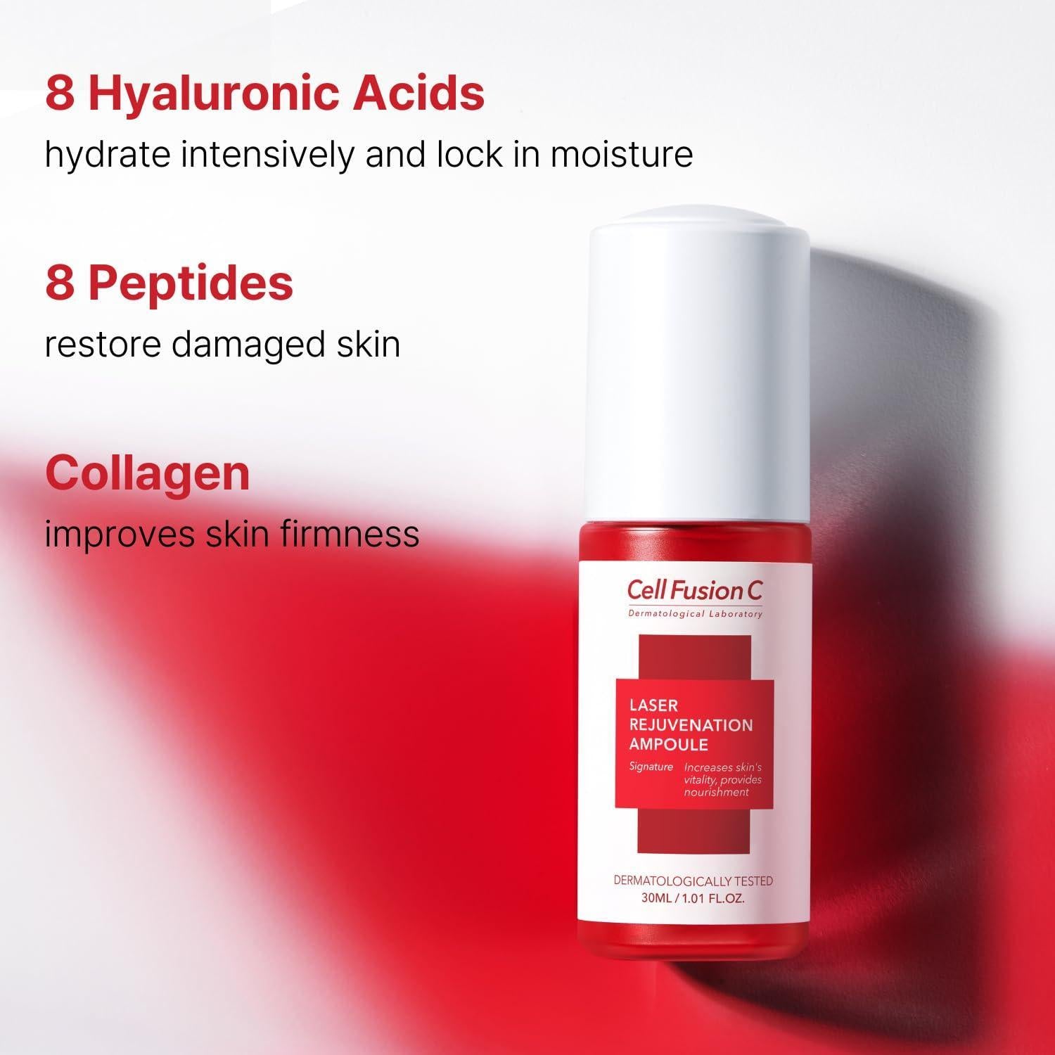 Cell Fusion C Laser Rejuvenation Ampoule - 30ml, key benefits overview