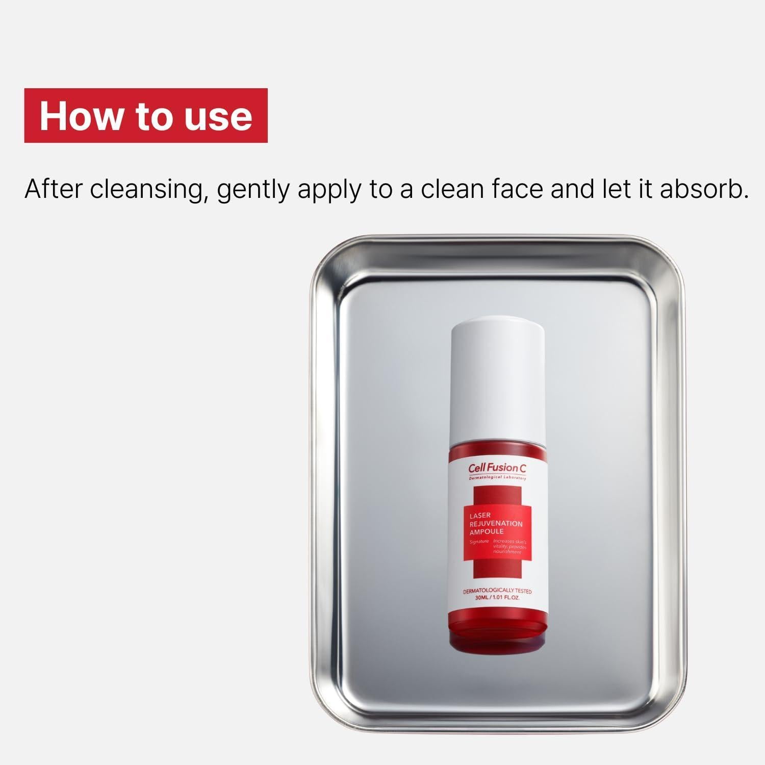 Cell Fusion C Laser Rejuvenation Ampoule - 30ml, how-to-use image