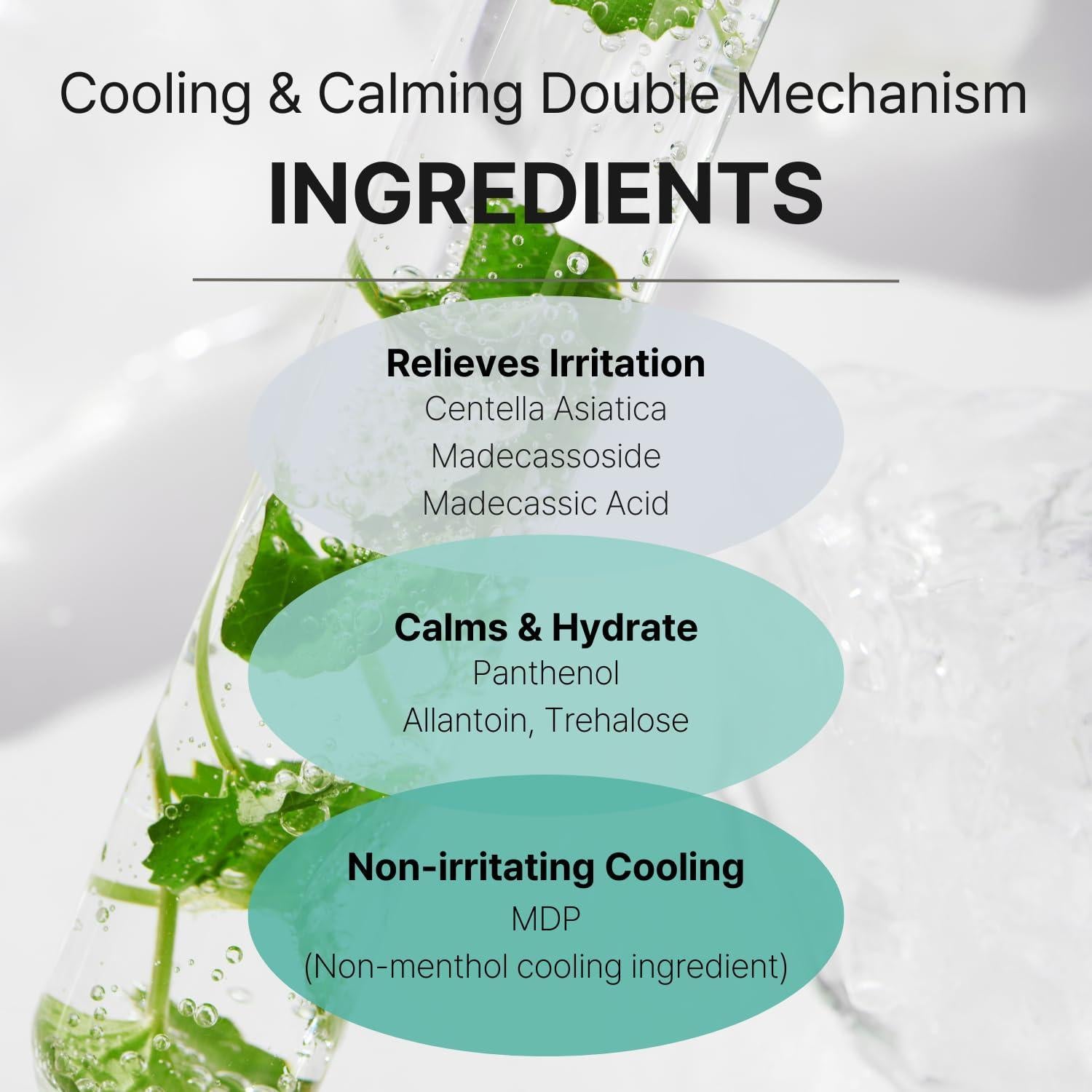 Cell Fusion C Cica Cooling Mask - 5 sheets, key benefits overview