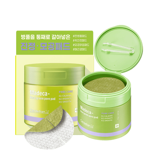 Centellian24 Madeca Real Green Pore Pad 60pcs - pad close-up