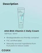 COSRX Refresh AHA BHA Vitamin C Daily Cream 50ml