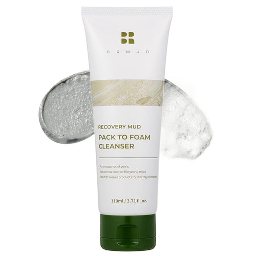 BRMUD Recovery Mud Pack to Foam Cleanser 110ml - front