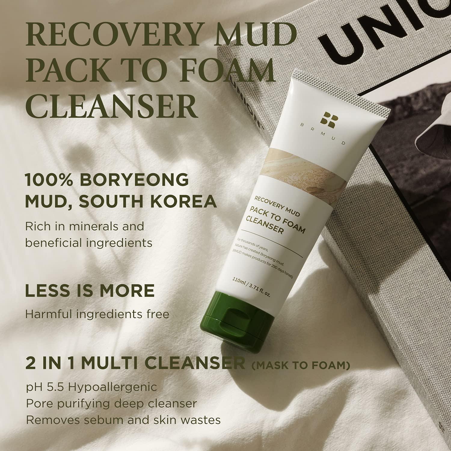 BRMUD Recovery Mud Pack to Foam Cleanser 110ml