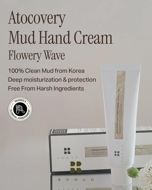 BRMUD Atocovery Mud Hand Cream Flowery Wave 50ml - texture