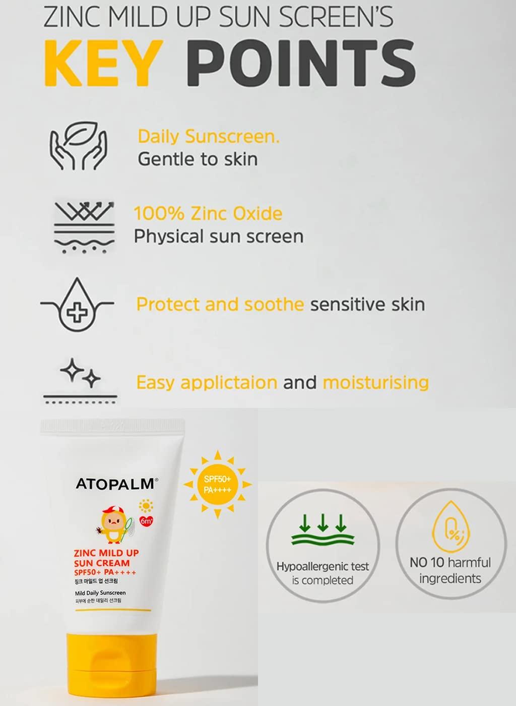 ATOPALM Zinc Mild Up Sun Cream