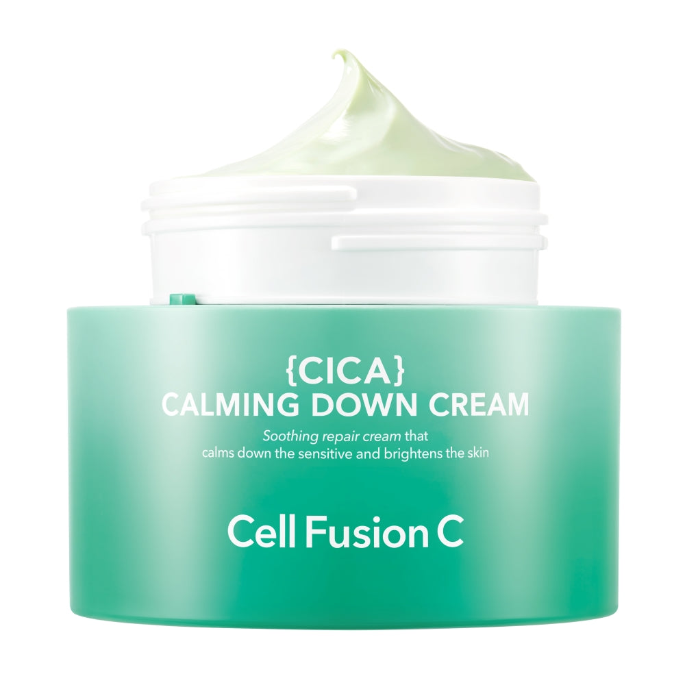 Cell Fusion C Cica Calming Down Cream 50ml, application and routine step
