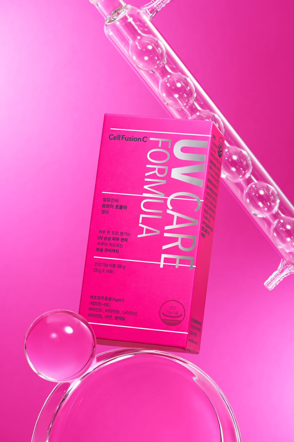 Cell Fusion C UV Formula Jelly 20g*14ea, skin concern and formula features