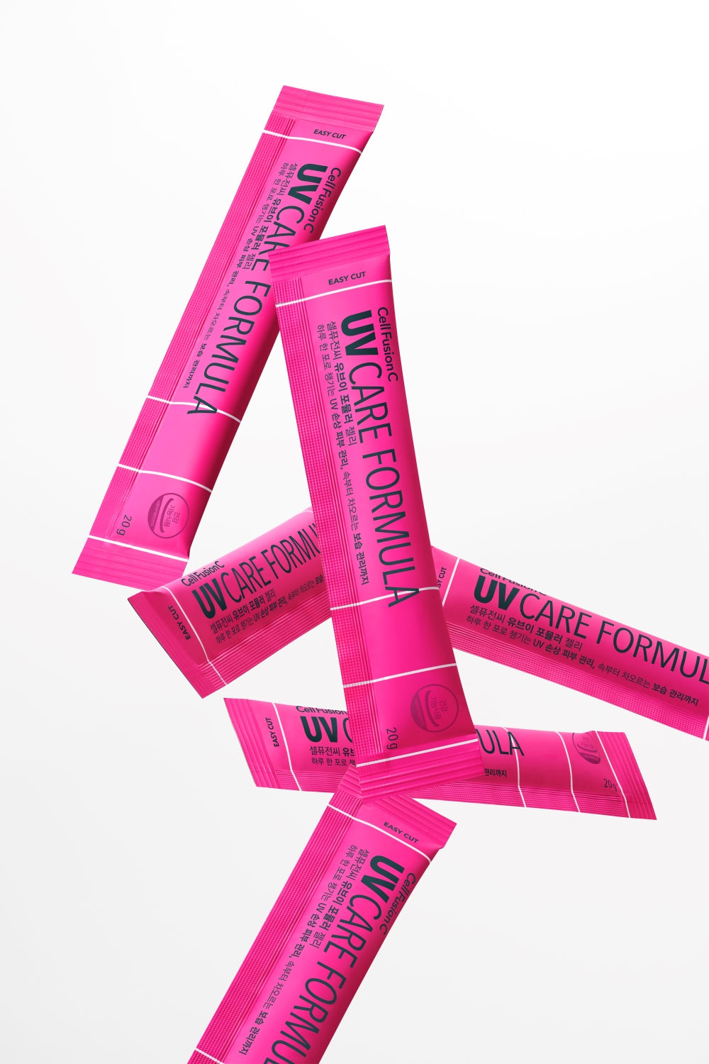 Cell Fusion C UV Formula Jelly 20g*14ea, texture close-up
