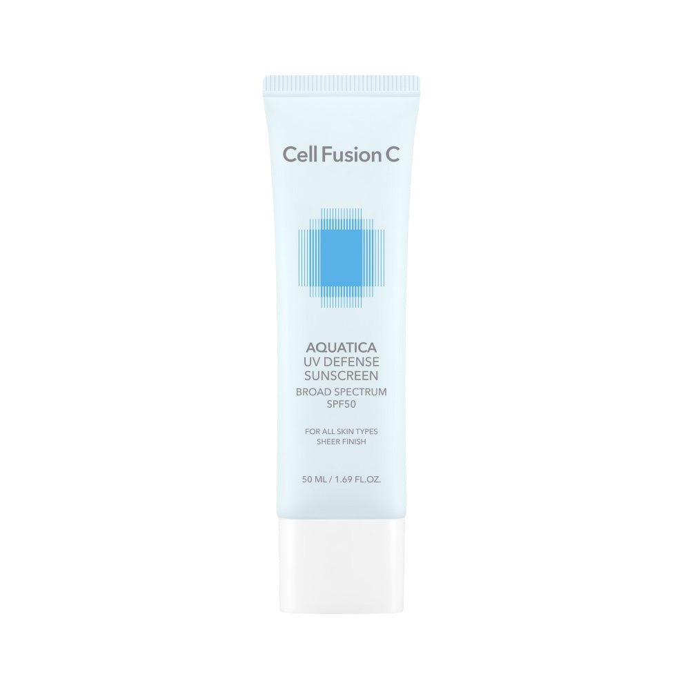 Cell Fusion C 1+1 Aquatica UV Defense Sunscreen OTC 50ml+50ml, key benefits overview