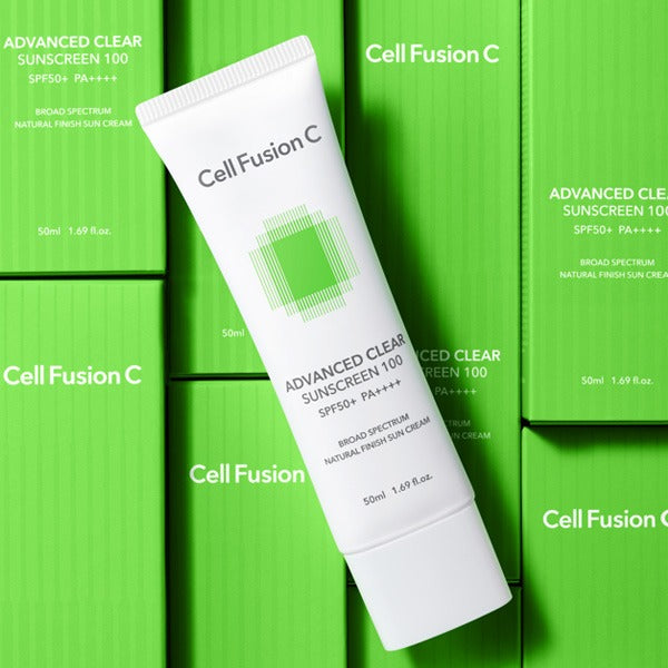 Cell Fusion C Advanced Clear Sunscreen 100 SPF50+/PA++++ 50ml, Korean skincare product detail