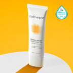Cell Fusion C Derma Relief Sunscreen 100 SPF50+/PA++++ 50ml, application and routine step
